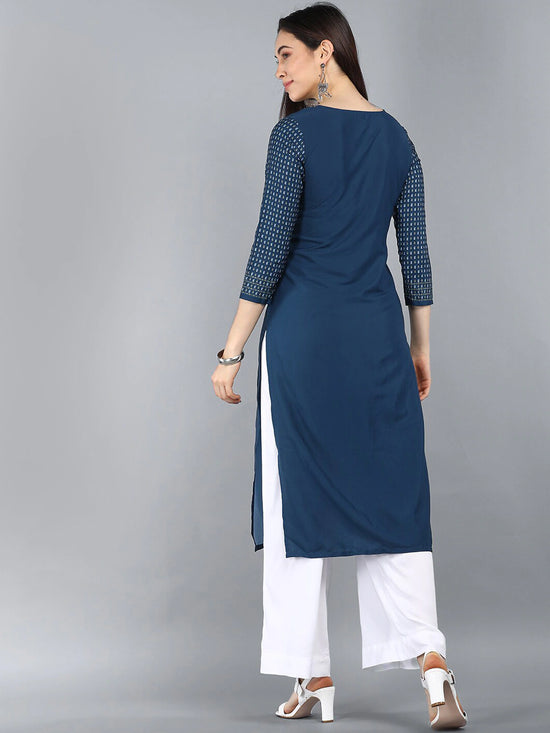 Ahika PolyCrepe Printed Kurta