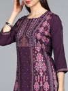 Ahika PolyCrepe Printed Kurta