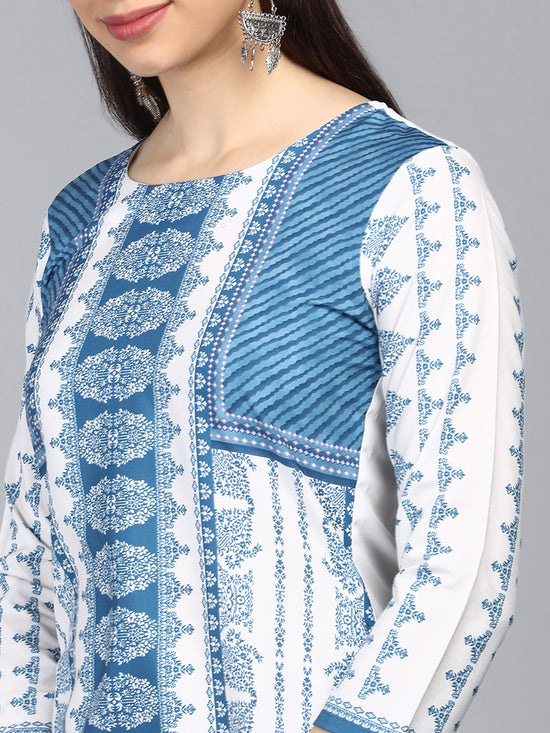 Ahika PolyCrepe Printed Kurta