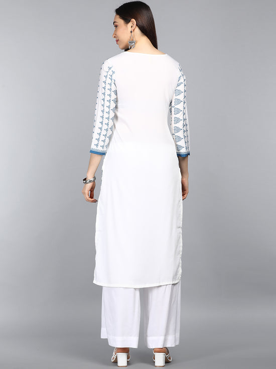 Ahika PolyCrepe Printed Kurta