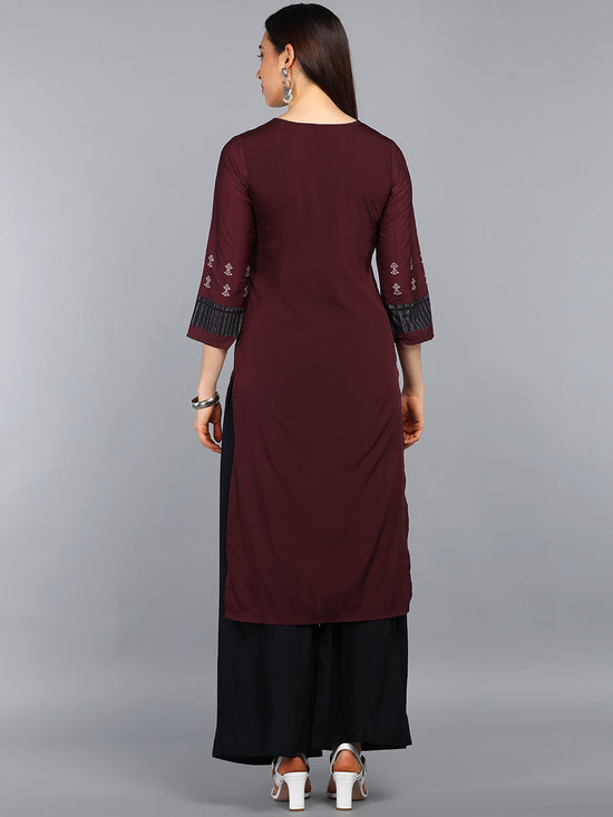 Ahika PolyCrepe Printed Kurta