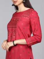 Ahika PolyCrepe Printed Kurta