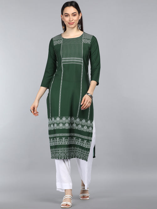 Ahika PolyCrepe Printed Kurta