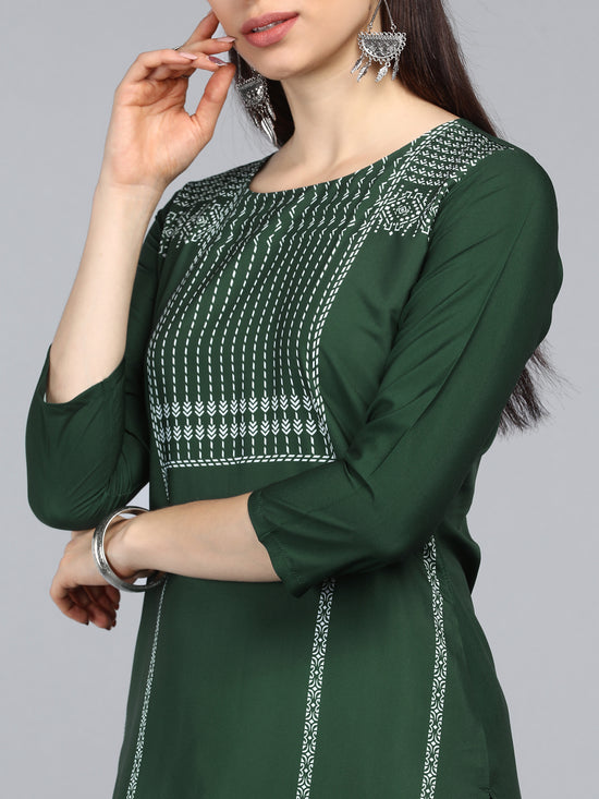 Ahika PolyCrepe Printed Kurta