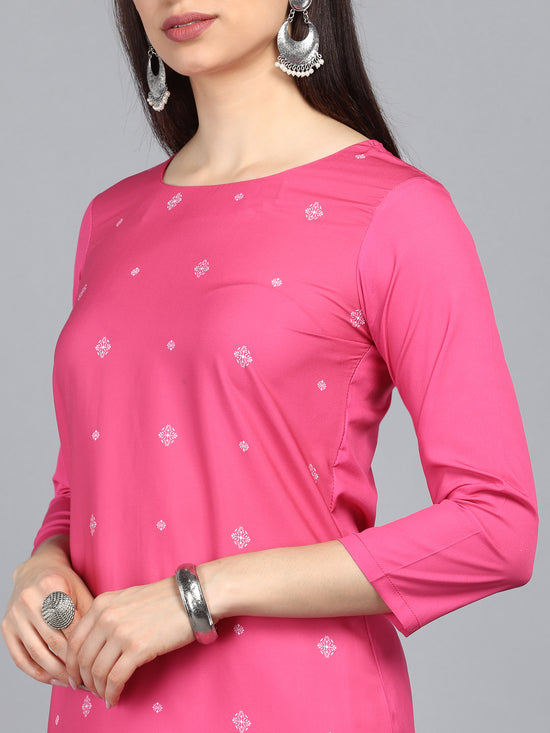 Ahika PolyCrepe Printed Kurta