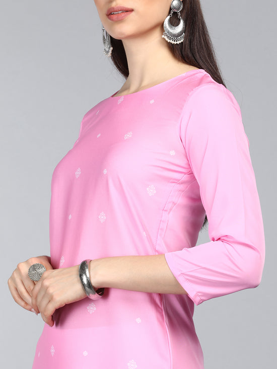 Ahika PolyCrepe Printed Kurta