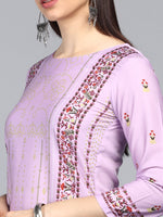 Ahika PolyCrepe Printed Kurta