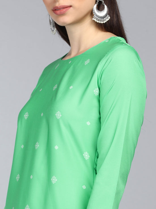 Ahika PolyCrepe Printed Kurta