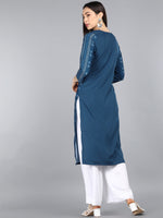 Ahika PolyCrepe Printed Kurta