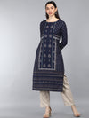 Ahika PolyCrepe Printed Kurta