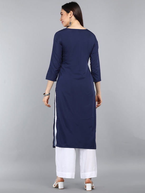 Ahika PolyCrepe Printed Kurta