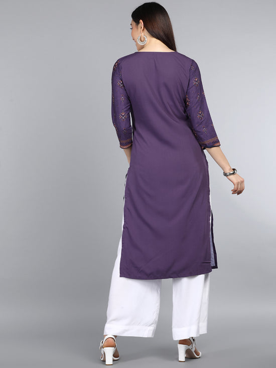 Ahika PolyCrepe Printed Kurta