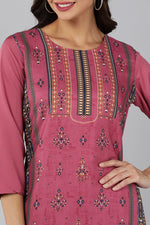 Ahika Polycrepe Printed Kurta