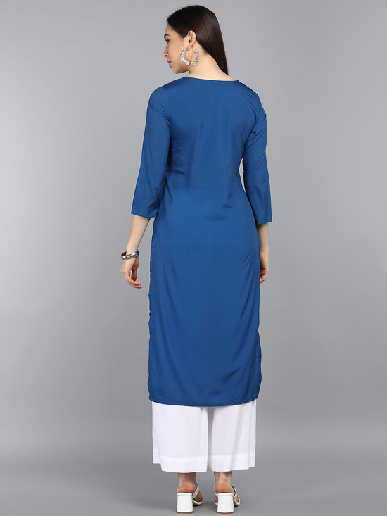 Ahika PolyCrepe Printed Kurta