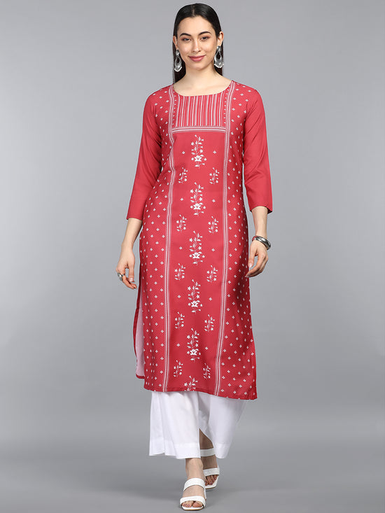 Ahika PolyCrepe Printed Kurta