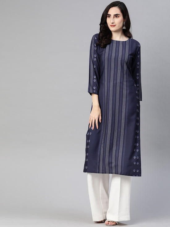 Ahika Women's Polyester Printed Kurta