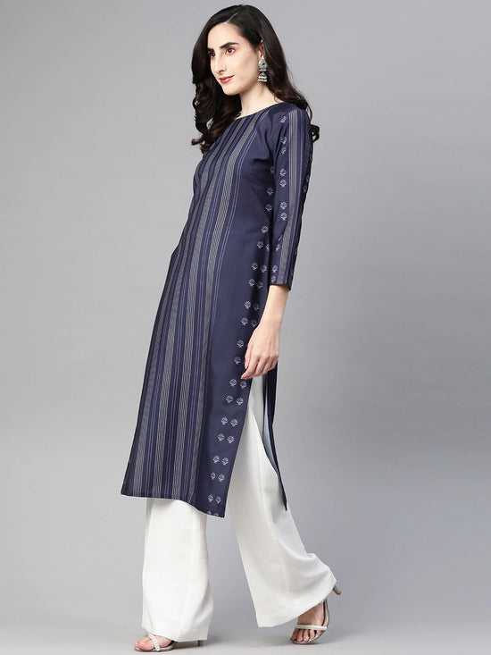 Ahika Women's Polyester Printed Kurta