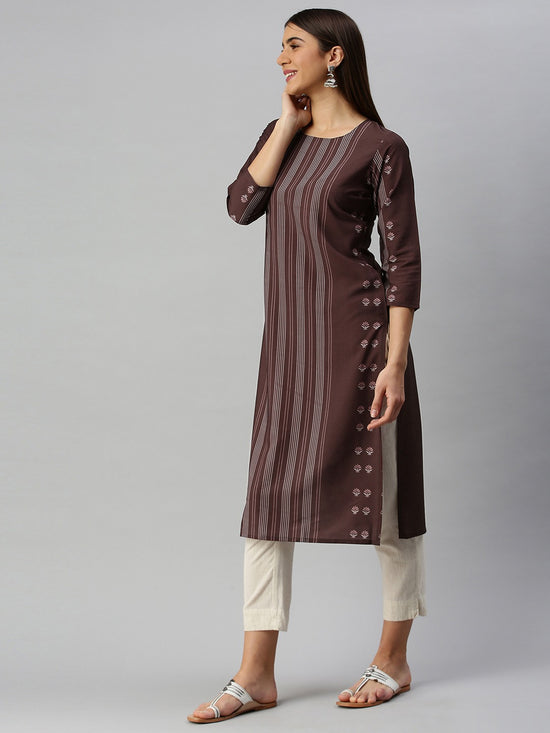 Ahika Women's Polyester Printed Kurta