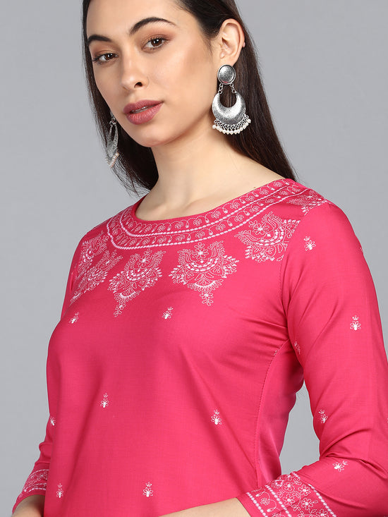 Ahika PolyCrepe Printed Kurta