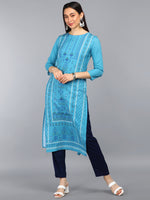 Ahika PolyCrepe Printed Kurta