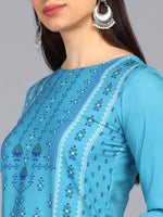 Ahika PolyCrepe Printed Kurta