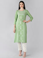 Ahika Women's Polyester Printed Kurta