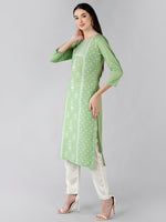 Ahika Women's Polyester Printed Kurta