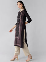 Ahika Women's Polyester Printed Kurta