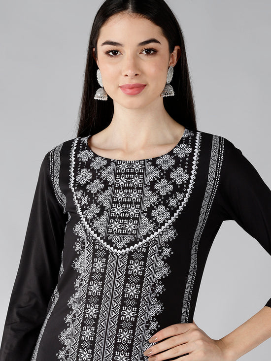 Ahika Women's Polyester Printed Kurta