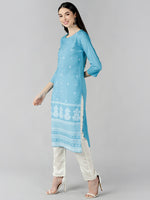 Ahika Women's Polyester Printed Kurta