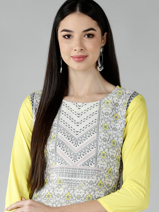 Ahika Women's Polyester Printed Kurta