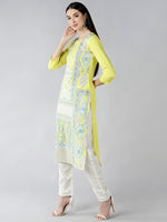 Ahika Women's Polyester Printed Kurta