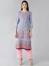 Ahika Women's Polyester Printed Kurta