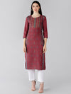 Ahika Women's Polyester Printed Kurta