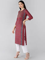 Ahika Women's Polyester Printed Kurta