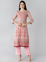 Ahika Women's Polyester Printed Kurta