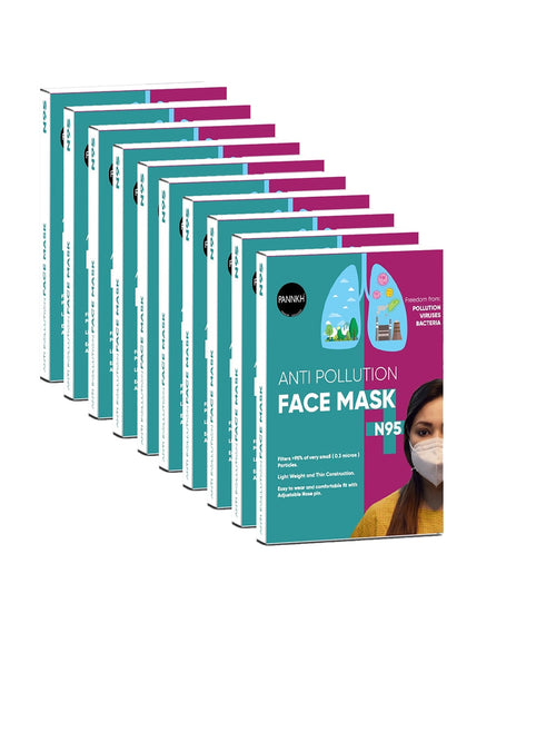 Anti Pollution Face Mask N95 Pack Of 10