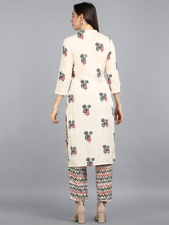 Ahika Poly Crepe Printed Kurta Pant Set