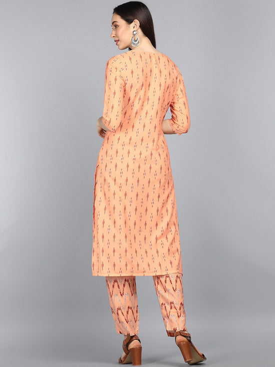 Ahika Polyester Printed Kurta Pant Set