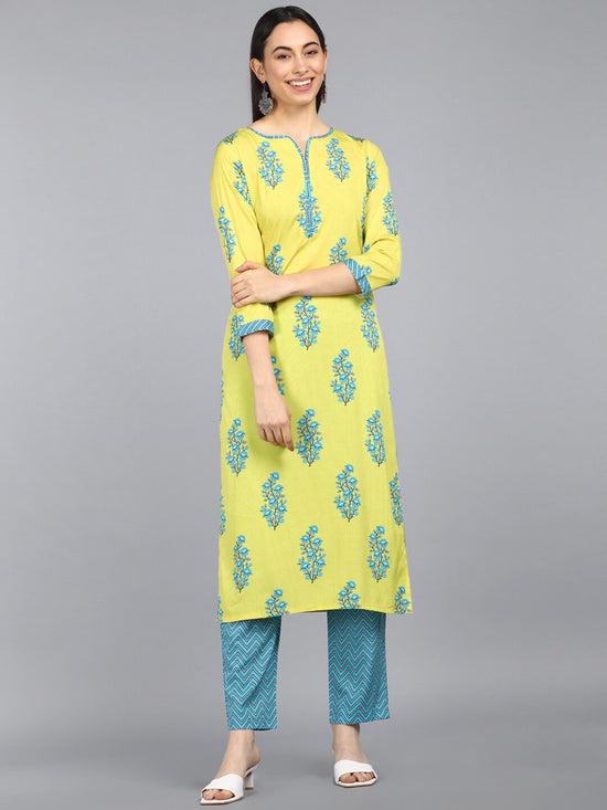 Ahika Poly Crepe Printed Kurta Pant Set