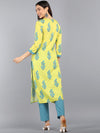 Ahika Poly Crepe Printed Kurta Pant Set