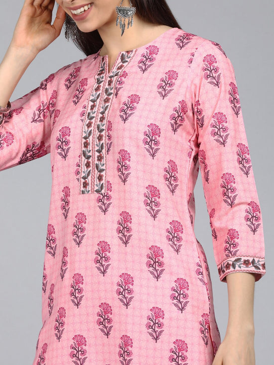 Ahika Poly Crepe Printed Kurta Pant Set