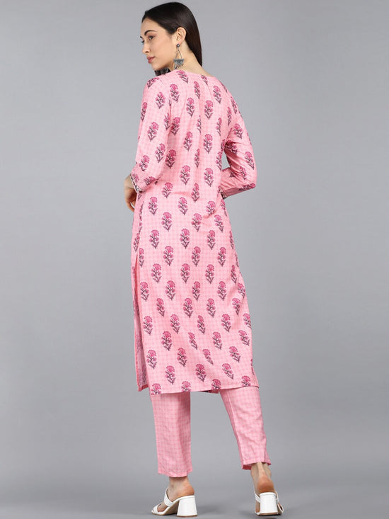 Ahika Poly Crepe Printed Kurta Pant Set