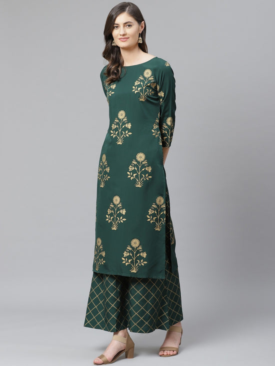 Ahika Women Poly Crepe Floral Printed Kurta