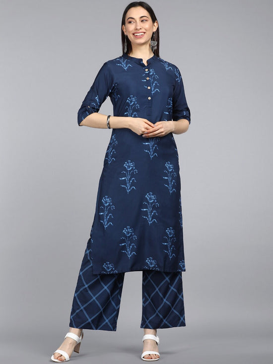 Ahika Polyester Printed Kurta Pant Set