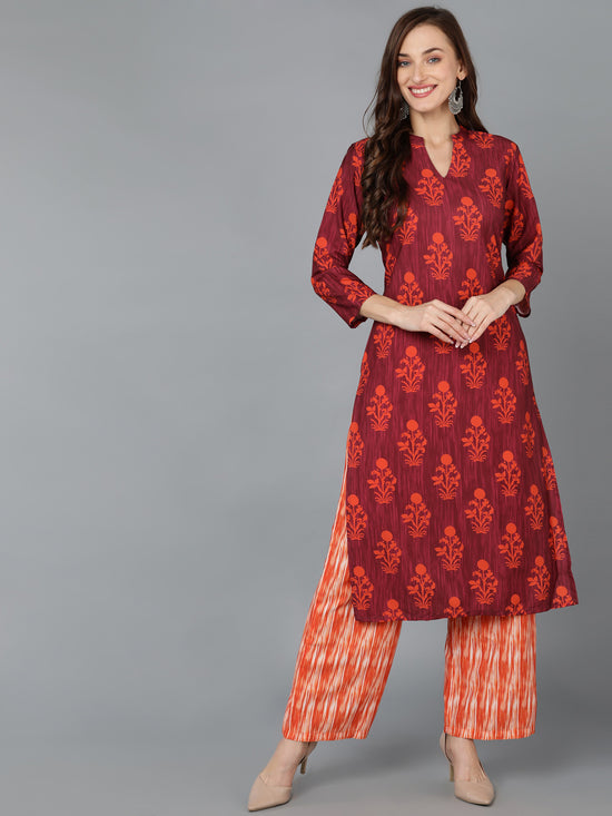 Ahika Women Poly Crepe Ethnic Motifs Printed