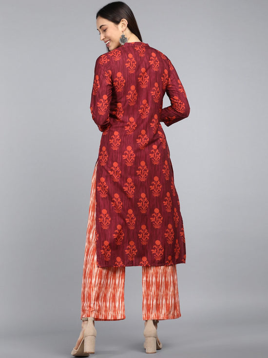 Ahika Polyester Printed Kurta Pant Set