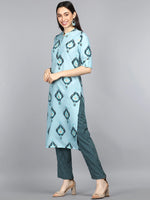 Ahika Poly Crepe Printed Kurta Pant Set