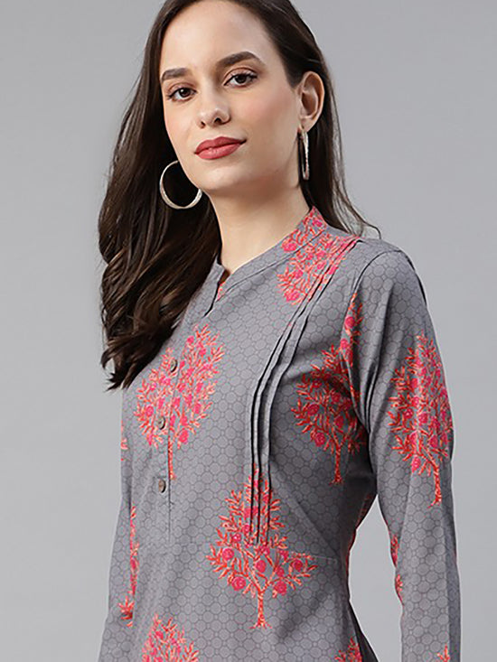 Ahika Poly Crepe Printed Kurta Pant Set