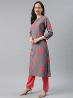 Ahika Poly Crepe Printed Kurta Pant Set